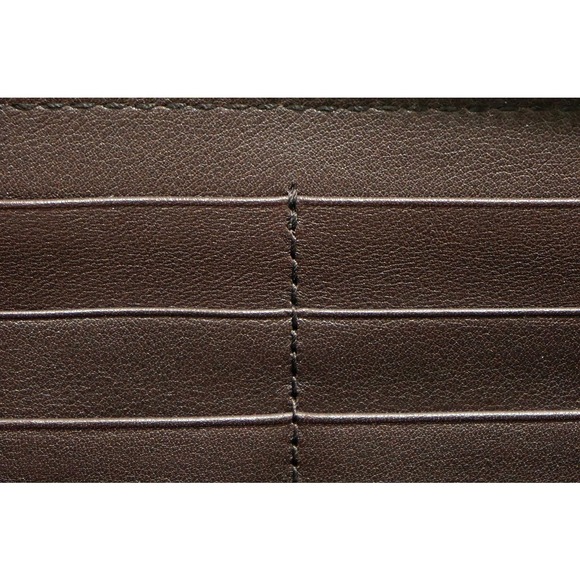 Gucci Guccisima GG Charm Long Wallet Leather Brown - Picture 7 of 9